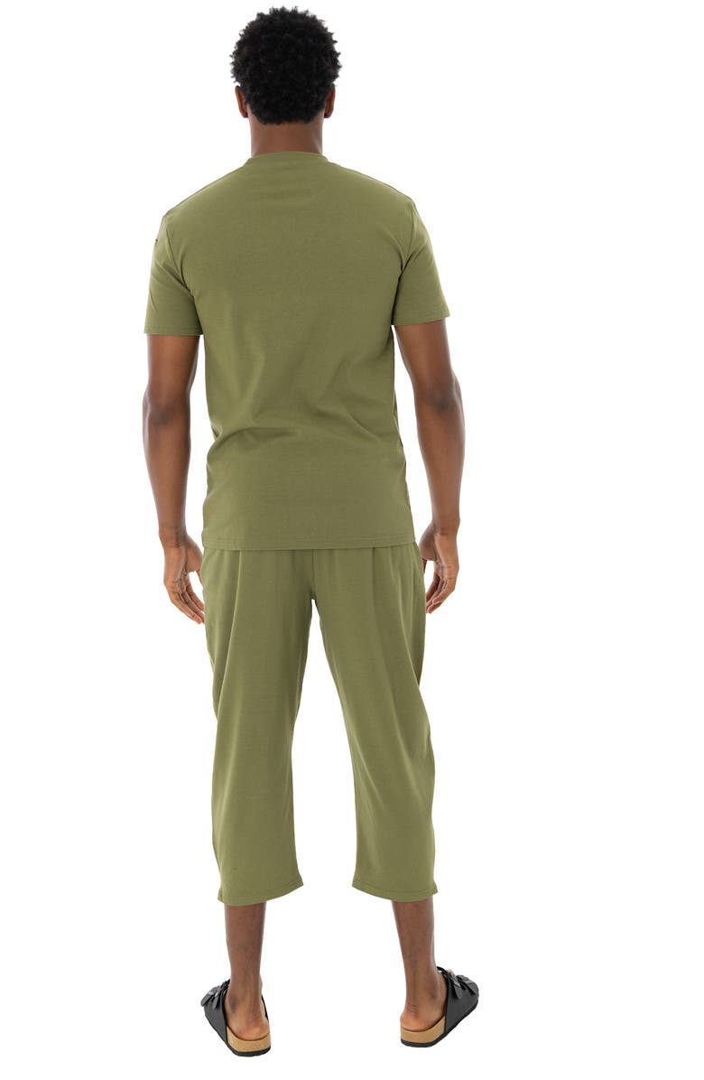 Dai Moda Tony Crop Leisure Pant, Alternate, color, Army