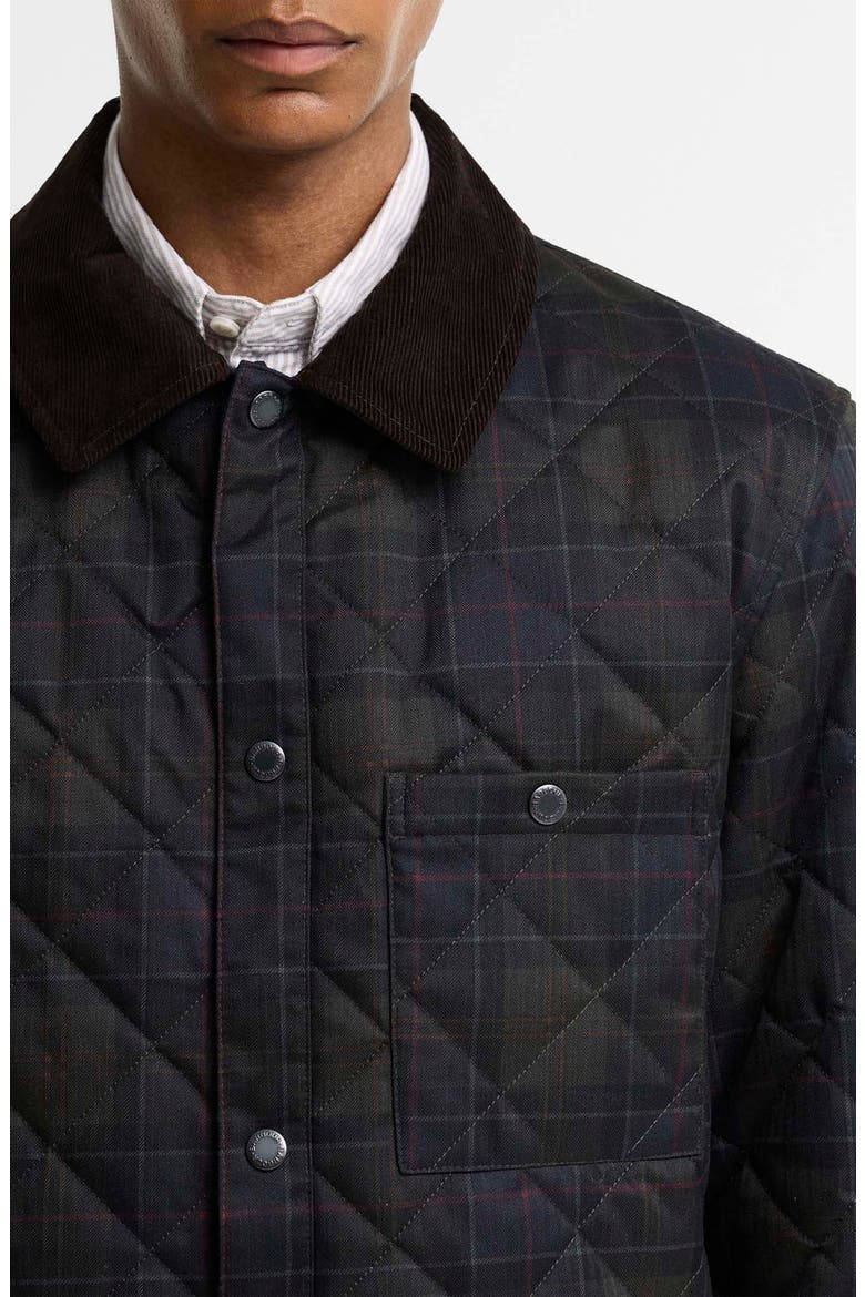 Tartan Quilted Shirt Jacket, Alternate, color, SHADOW CLASSIC