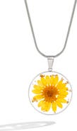 Mint & Lily Pressed Birth Flower Necklace
