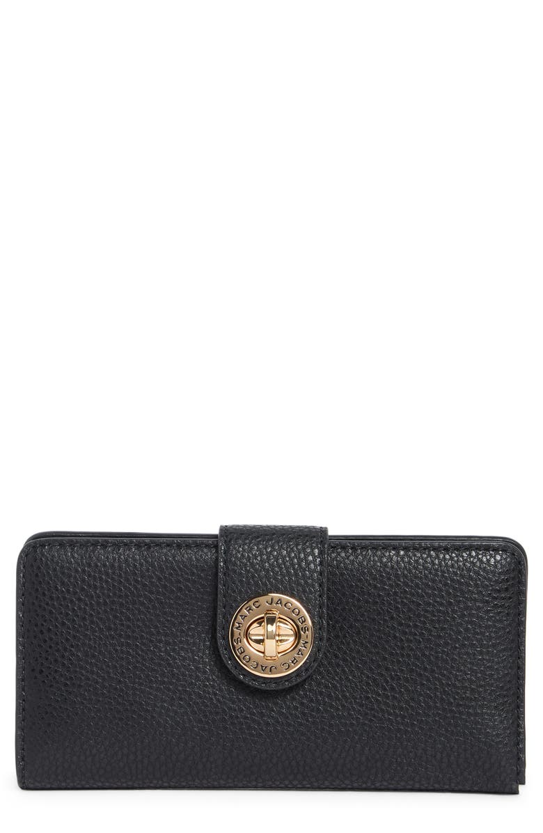 Marc Jacobs Slim Leather Wallet, Main, color,
