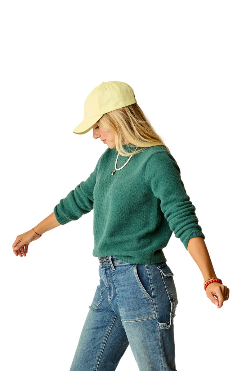 Carve Designs Monroe Stitched Sweater, Alternate, color, Bistro