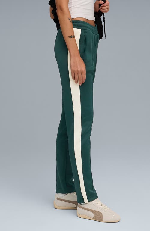 Puma T7 Always On Straight Track Pants In Green