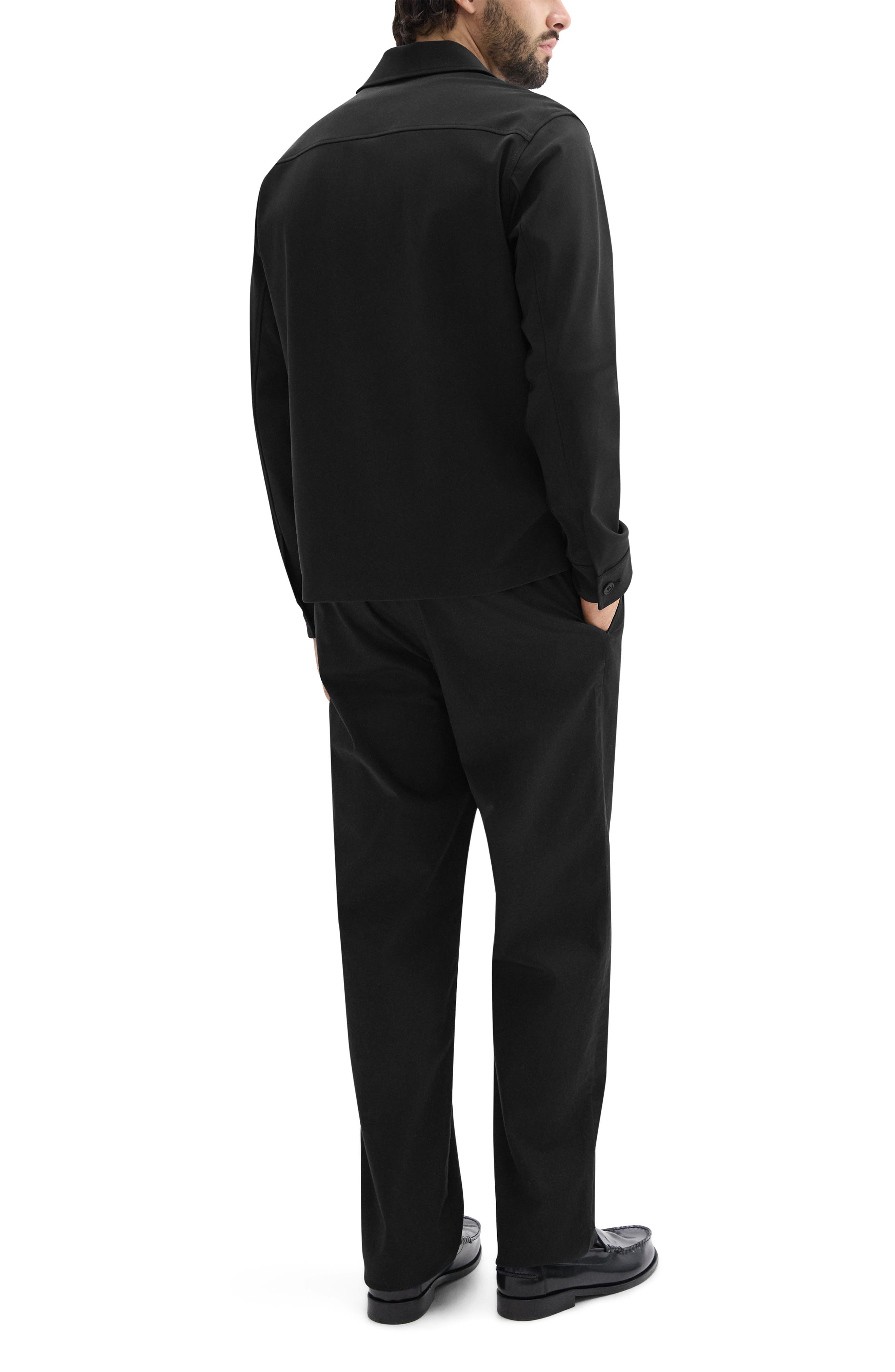 Мужские Theory Overshirt in Precision Ponte Jacket — фото 6