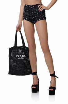 Karina Polka Dot Ruched Mesh Hot Pants