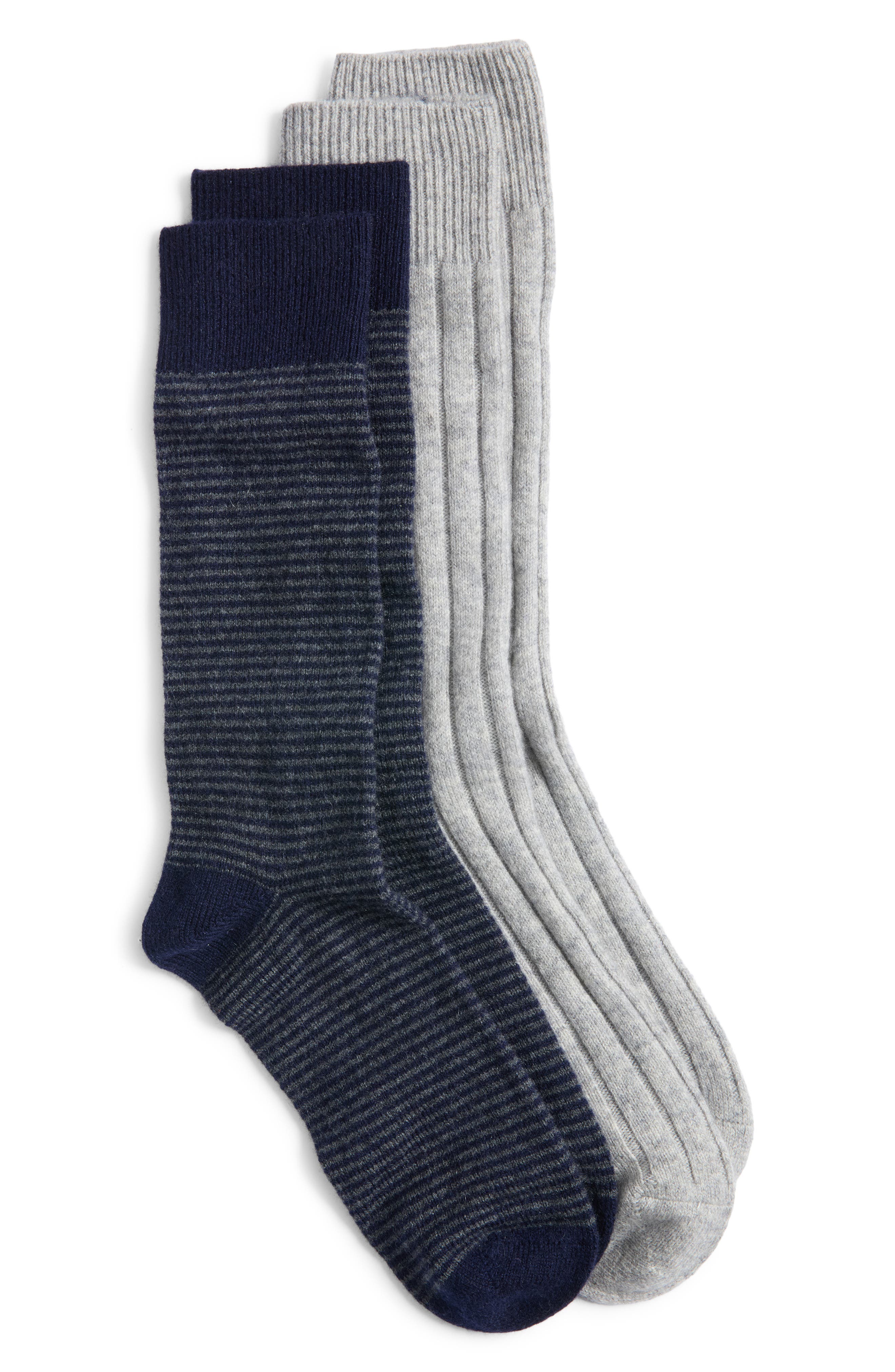 selected LT GREY HEATHER- NAVY STRIPE
