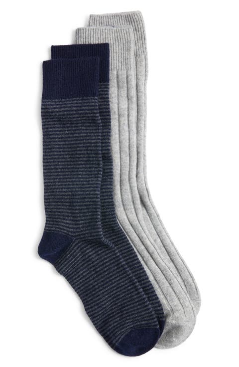 2-Pack Wool-Blend Socks Gift Box