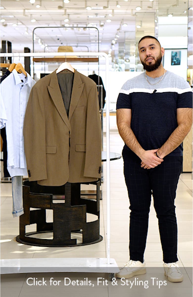 Slim Fit Lyocell & Cotton Blend Sport Coat, sales video thumbnail