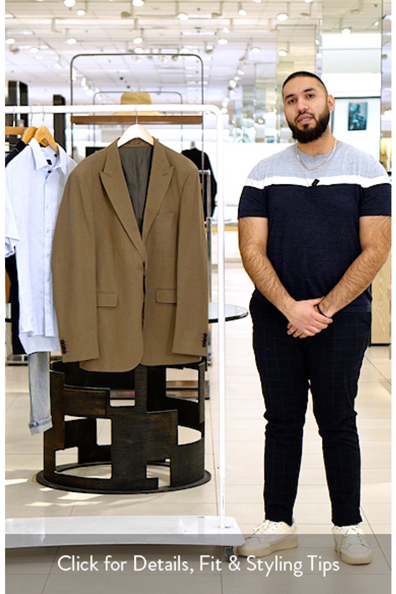 Slim Fit Lyocell & Cotton Blend Sport Coat video