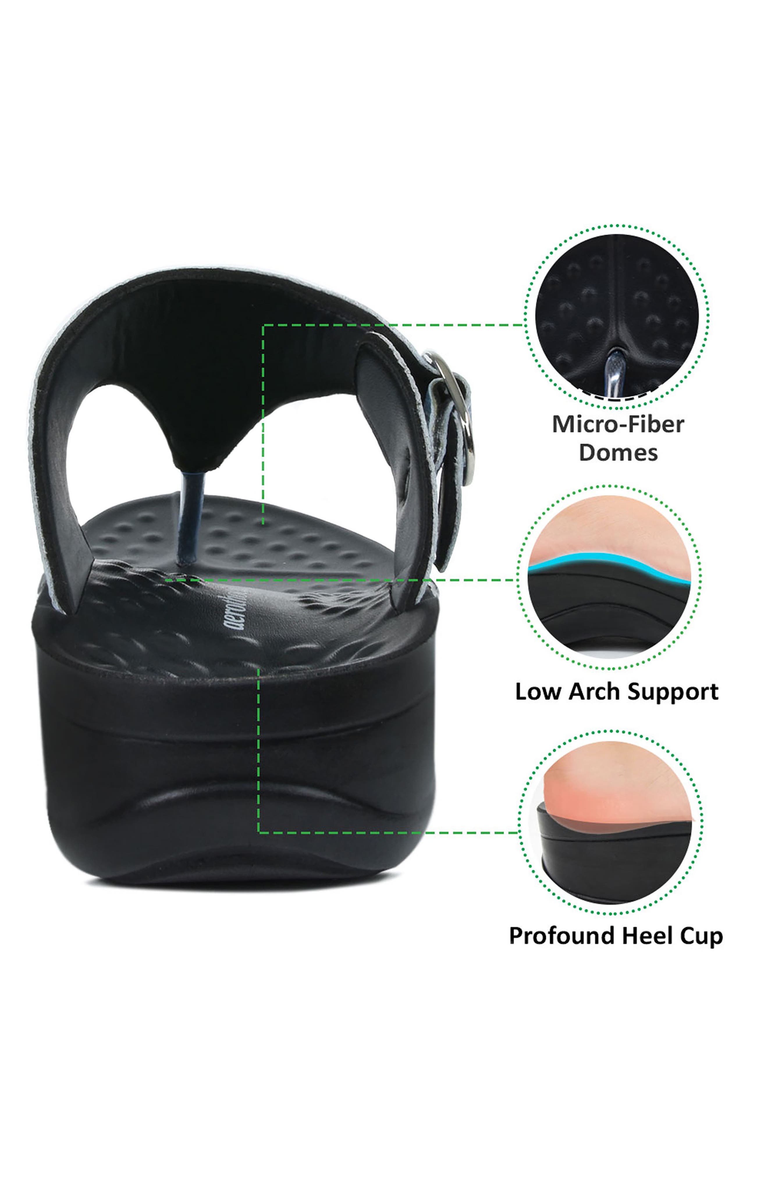 AEROSOFT Aerothotic Wedge Sandal, Alternate, color, 