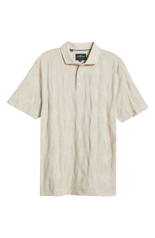 Rodd & Gunn Torbay Cotton Polo In Oatmeal Marble