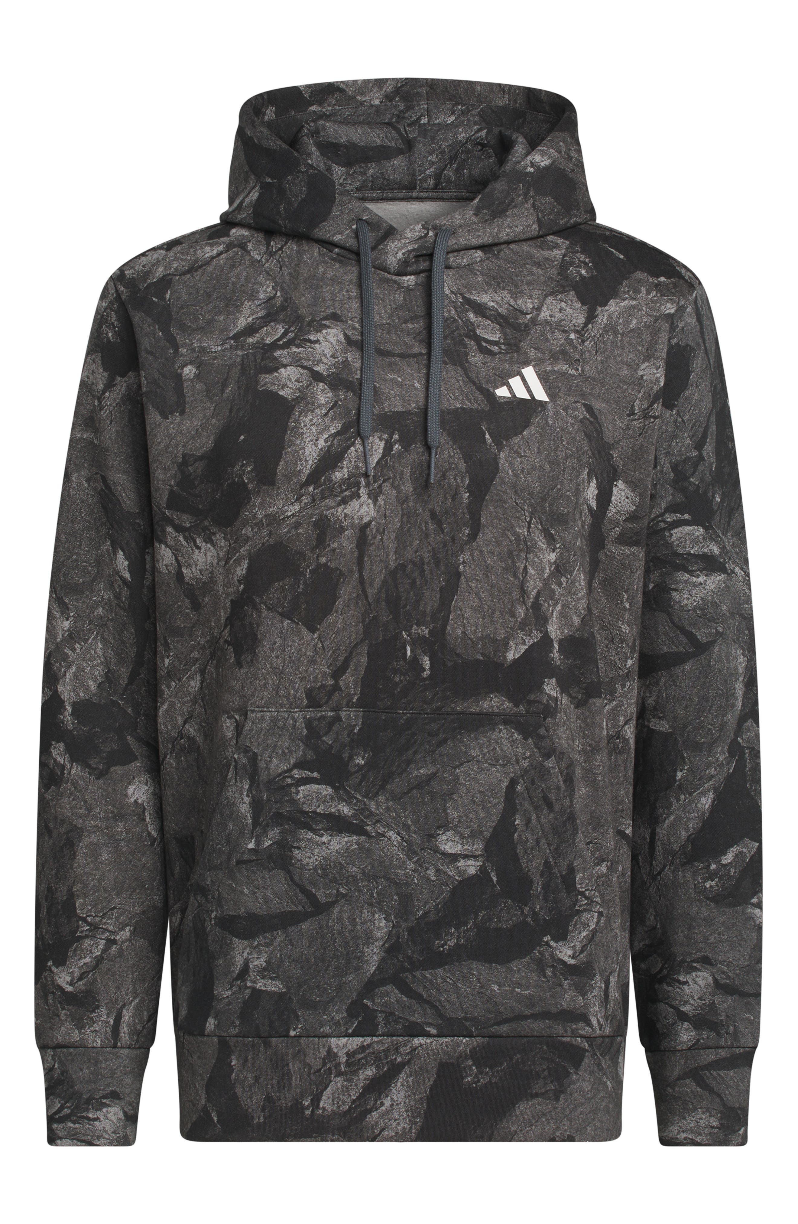 Allover Print Fleece Hoodie