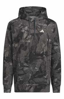 Allover Print Fleece Hoodie