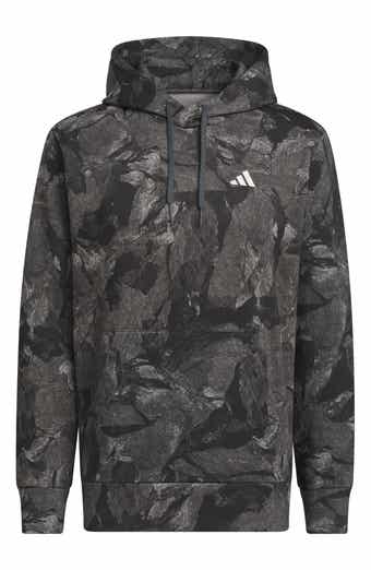 Allover Print Fleece Hoodie