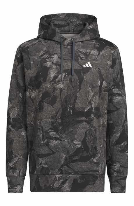 Allover Print Fleece Hoodie