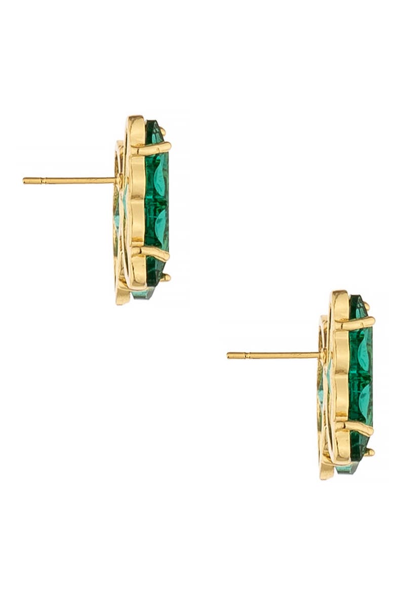 Butterfly Stud Earrings, Alternate, color, GREEN