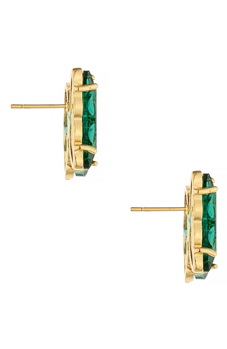 Ettika Butterfly Stud Earrings, Alternate, color, Green
