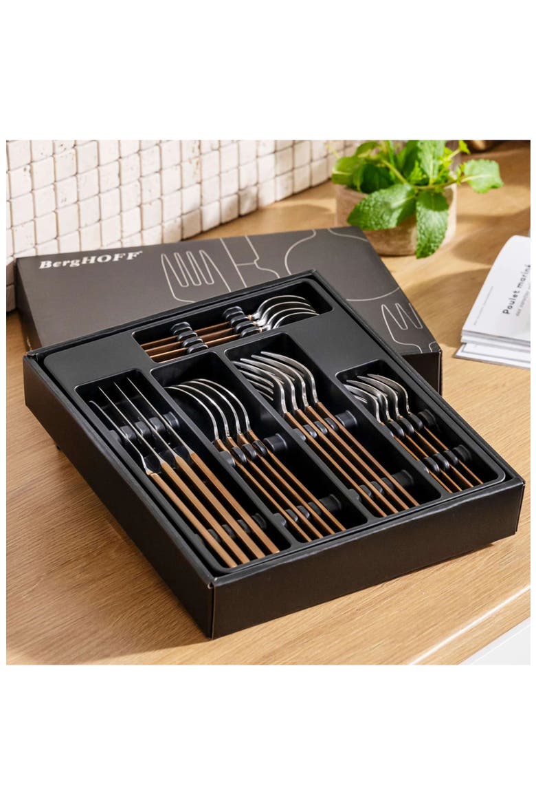 20-Piece Flatware Set, Alternate, color, GOLD