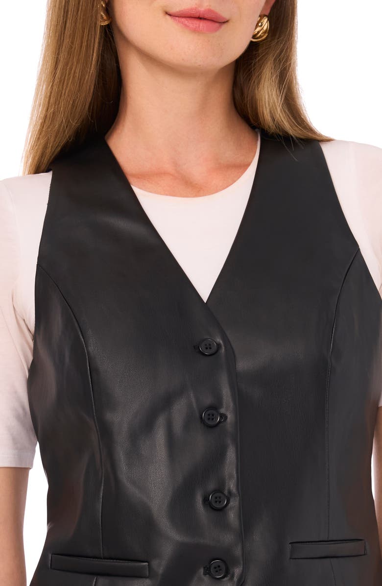1.STATE Faux Leather Vest, Alternate, color, Rich Black