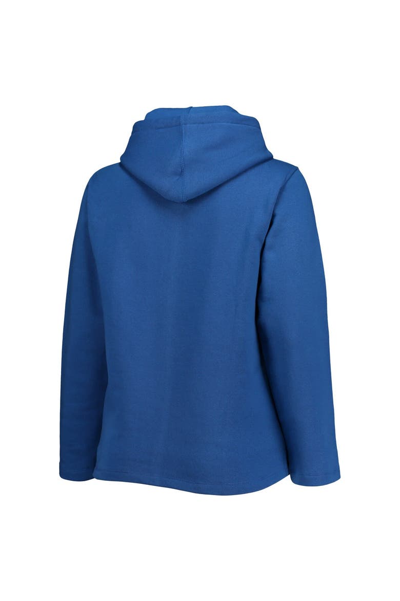 Women's Soft as a Grape Royal Kansas City Royals Plus Size Side Split Pullover Hoodie, Alternate, color, Royal