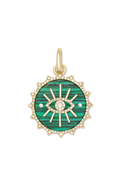 Evil Eye Malachite Charm