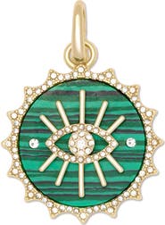 Ramy Brook Evil Eye Malachite Charm