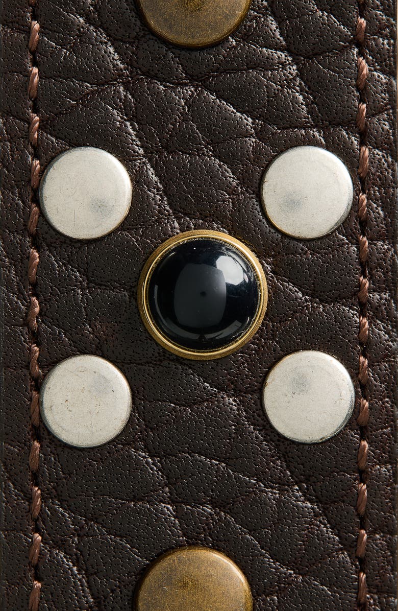 Lemaire Western Studded Belt, Alternate, color, Dark Brown