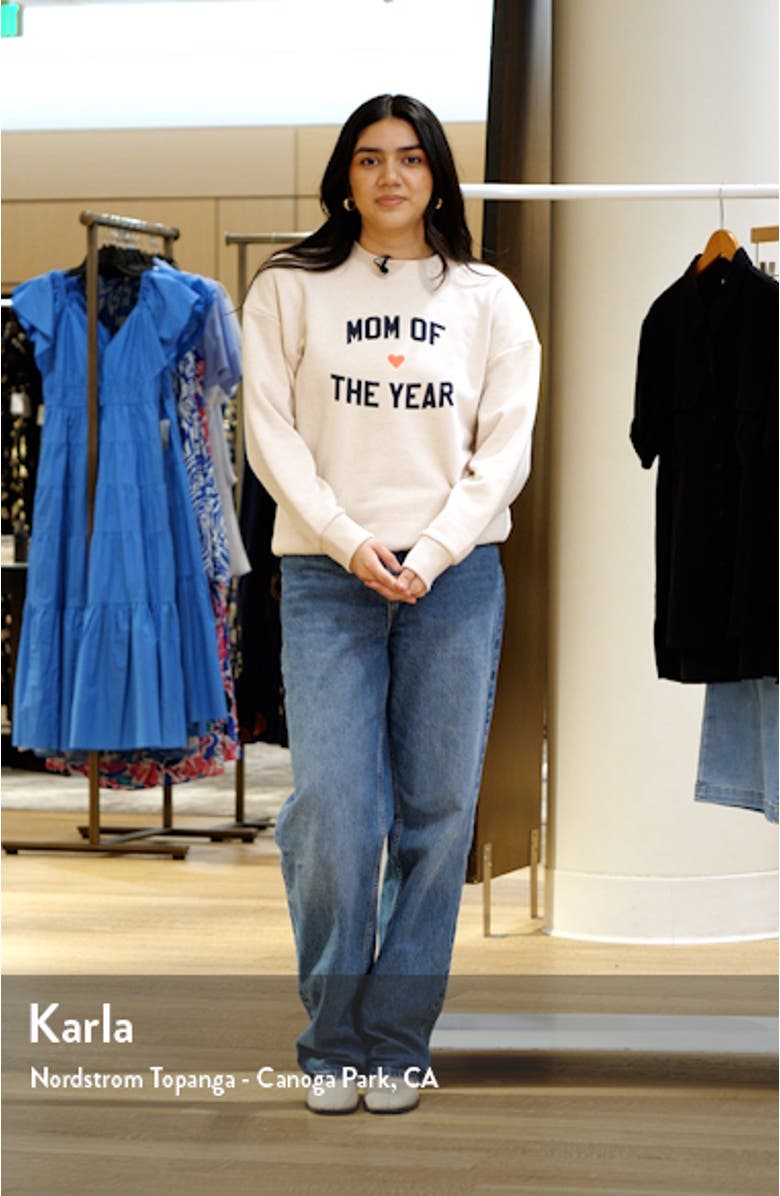 Mom of the Year Cotton Sweatshirt, sales video thumbnail