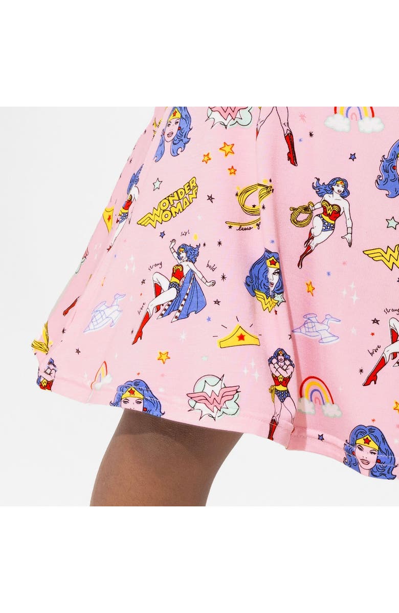 Bellabu Bear Kids' Wonder Woman Short Sleeve Dress, Alternate, color, Wonder Woman