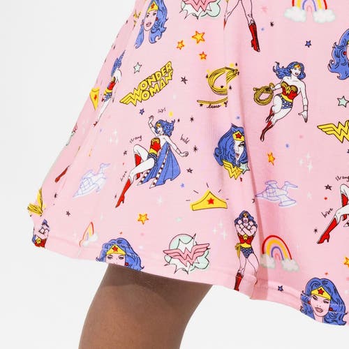 Bellabu Bear Kids' Wonder Woman Short Sleeve Dress In Wonder Woman