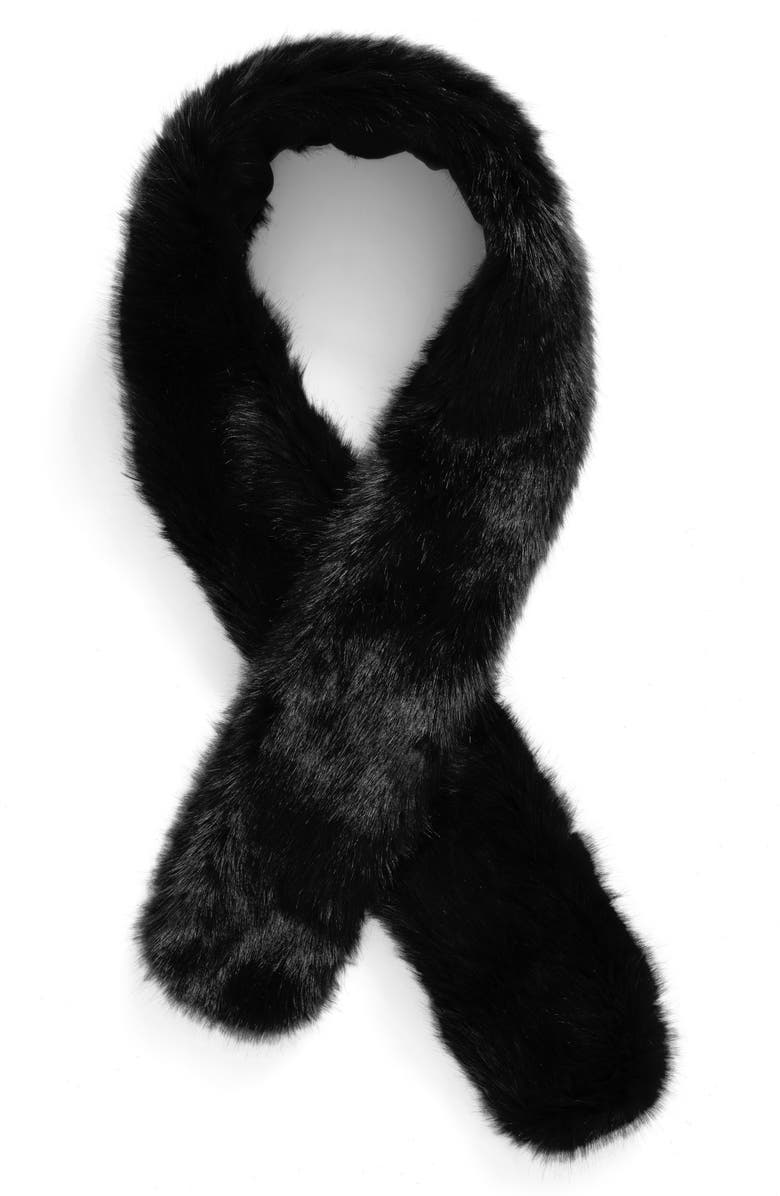 Leith Faux Fur Stole, Main, color, 