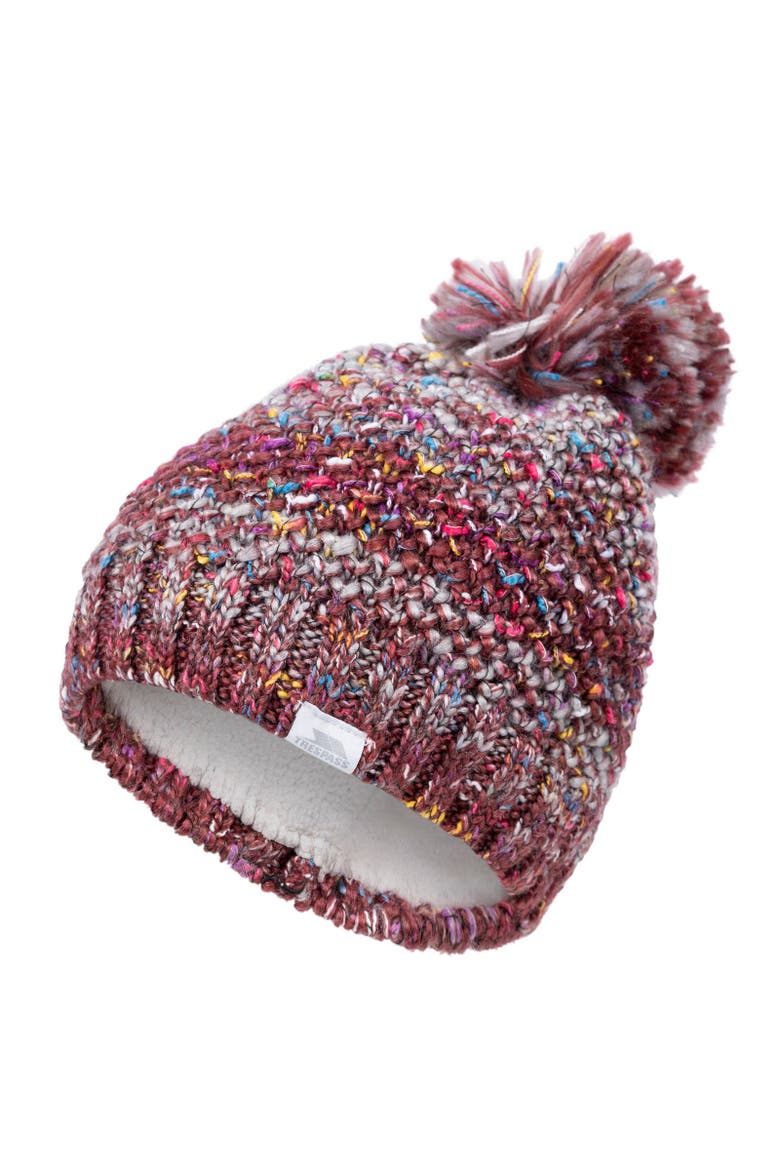 Zabella Knitted Beanie, Alternate, color, Dark Cherry