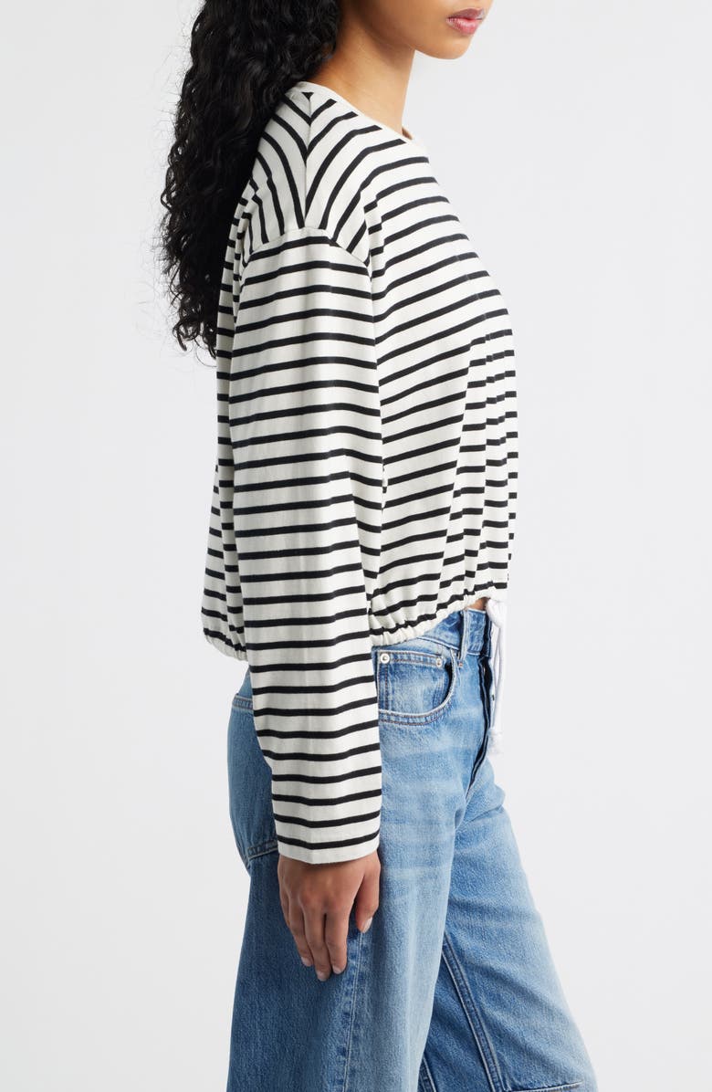 Madewell The Perfect Tie Waist Cotton T-Shirt, Alternate, color, Lighthouse