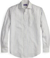 Ralph Lauren Purple Label Striped Linen-Cotton Shirt