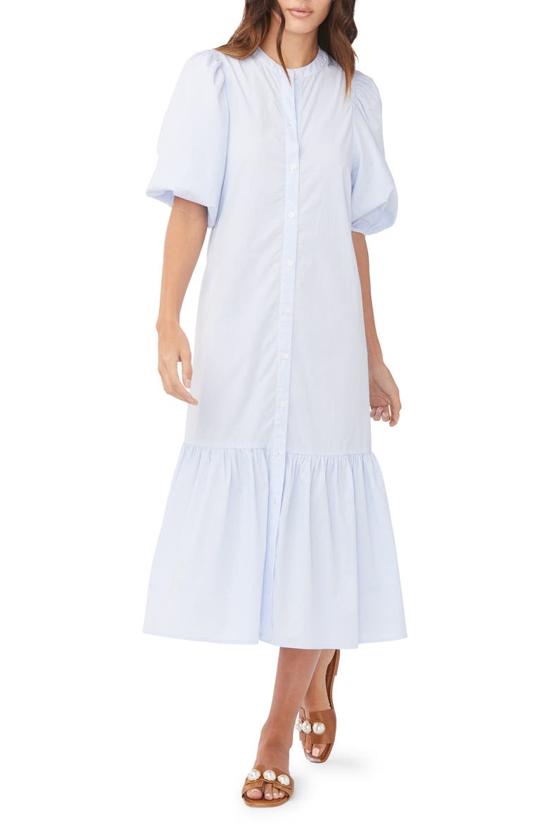 Floria Shift Dress, Main, color, SKY BLUE STRIPE
