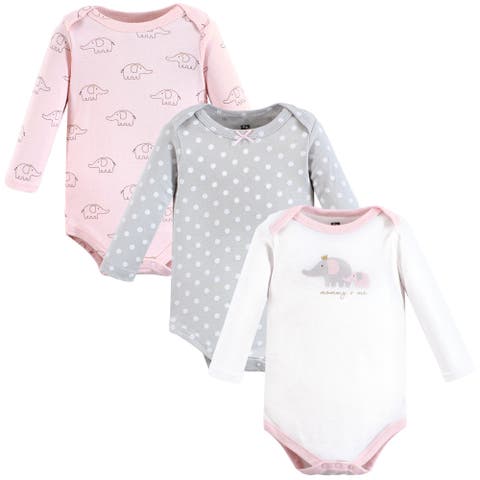 Essential All-Cotton Long-Sleeve Bodysuit Triple Pack