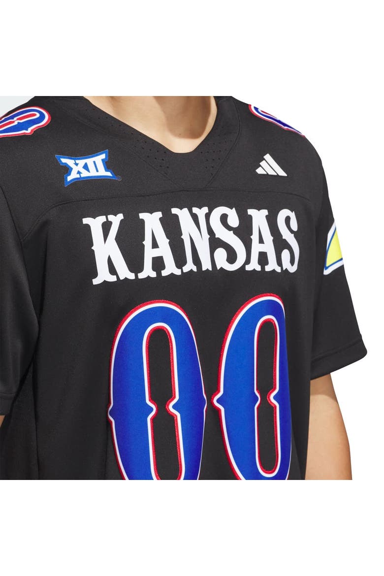 Men's adidas #00 Black Kansas Jayhawks Alternate Premier Jersey, Alternate, color, Black
