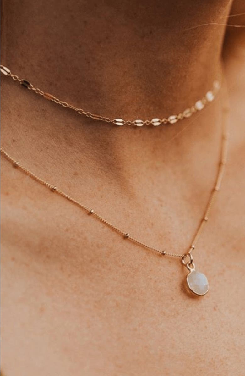 MADE BY MARY Lace Choker Necklace, Alternate, color, Gold Filled