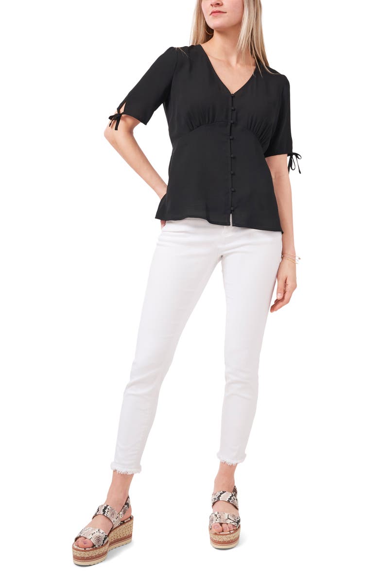 Vince Camuto Front Button Blouse, Alternate, color, 