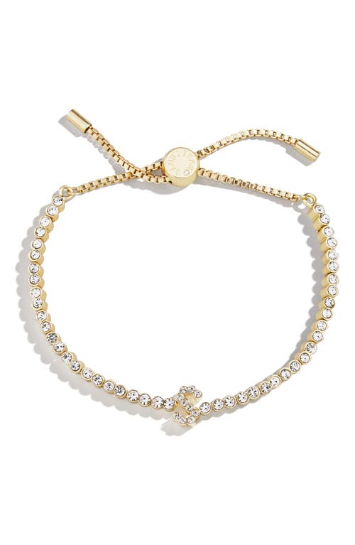 Baublebar Initial Slider Bracelet In Clear S