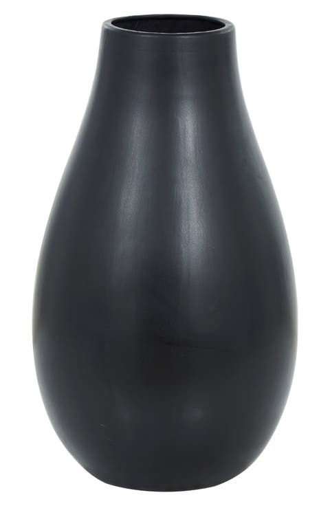Black Ceramic Vase
