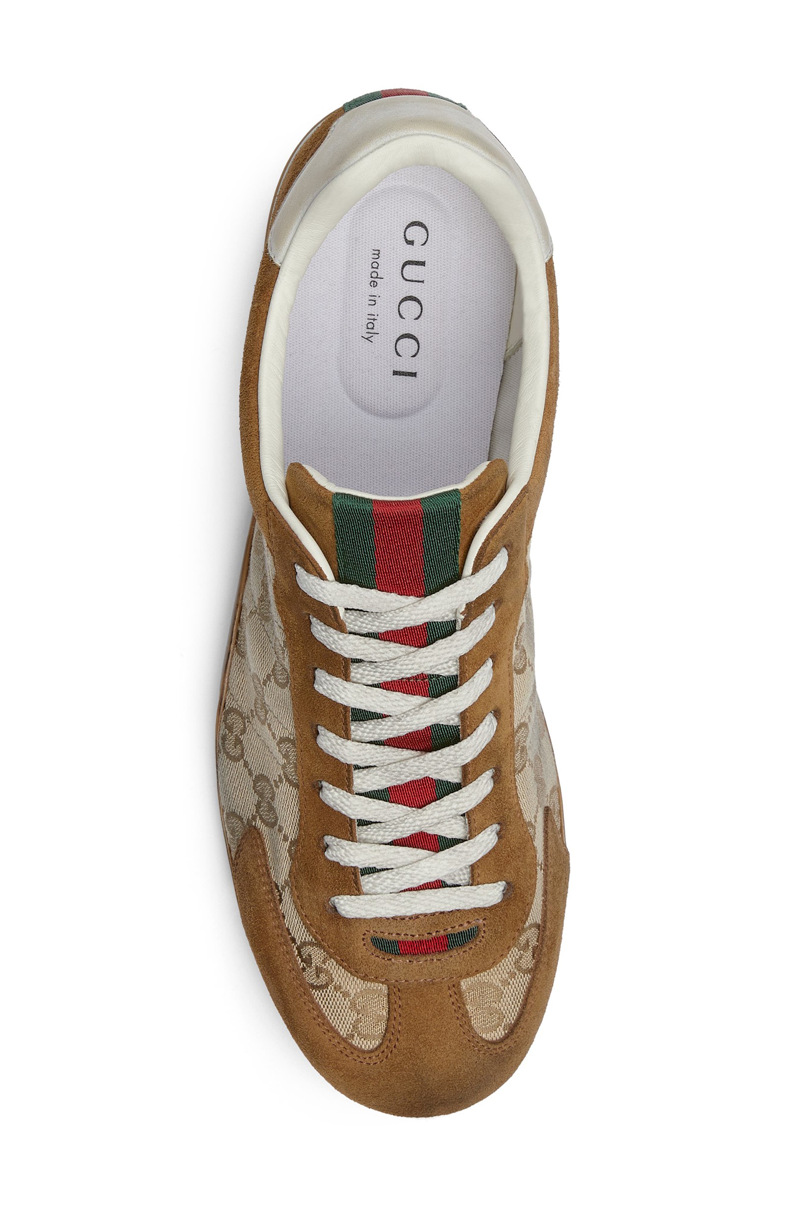 Gucci Elan Sneaker, Alternate, color, Brown