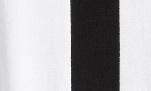 Mila Mae Contrast Detail Sleeveless Midi Dress In White Black
