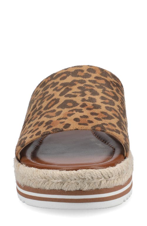 Journee Collection Rosey Wedge Sandal In Brown