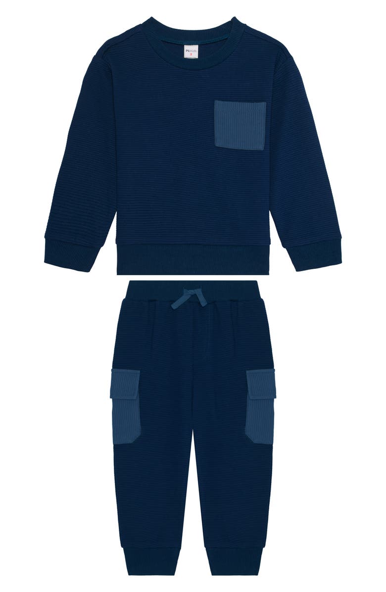 Kids' Ribbed Sweatshirt & Joggers Set