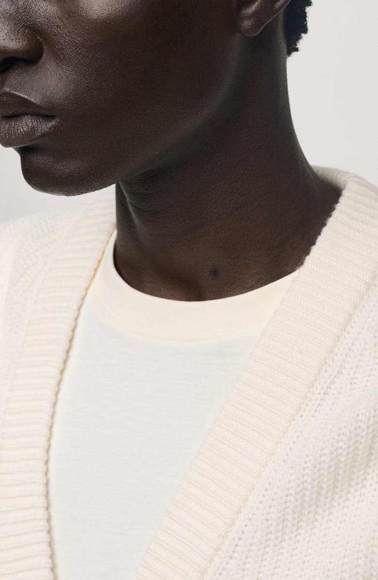 MANGO Relaxed Fit Chunky Knit Cardigan, Alternate, color,