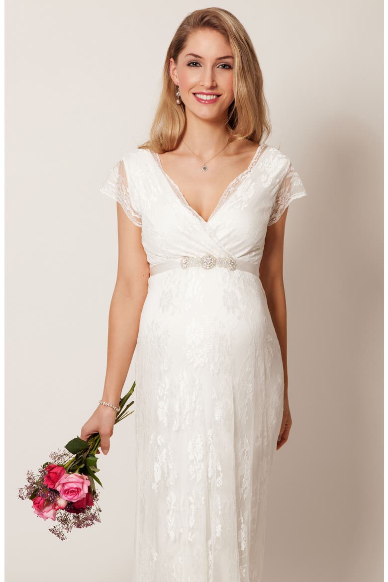 Eden Gown Long, Alternate, color, IVORY DREAM