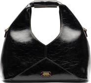 Frances Valentine Crescent Crinkled Leather Tote
