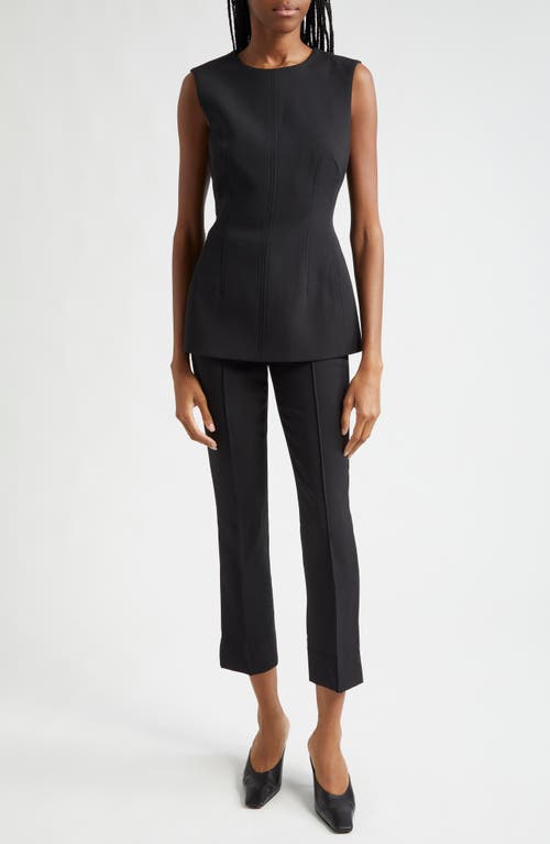 Veronica Beard Faith Structured Top In Black