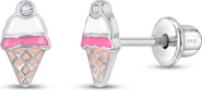 In Season Jewelry Sparkling Cone Girl Earrings