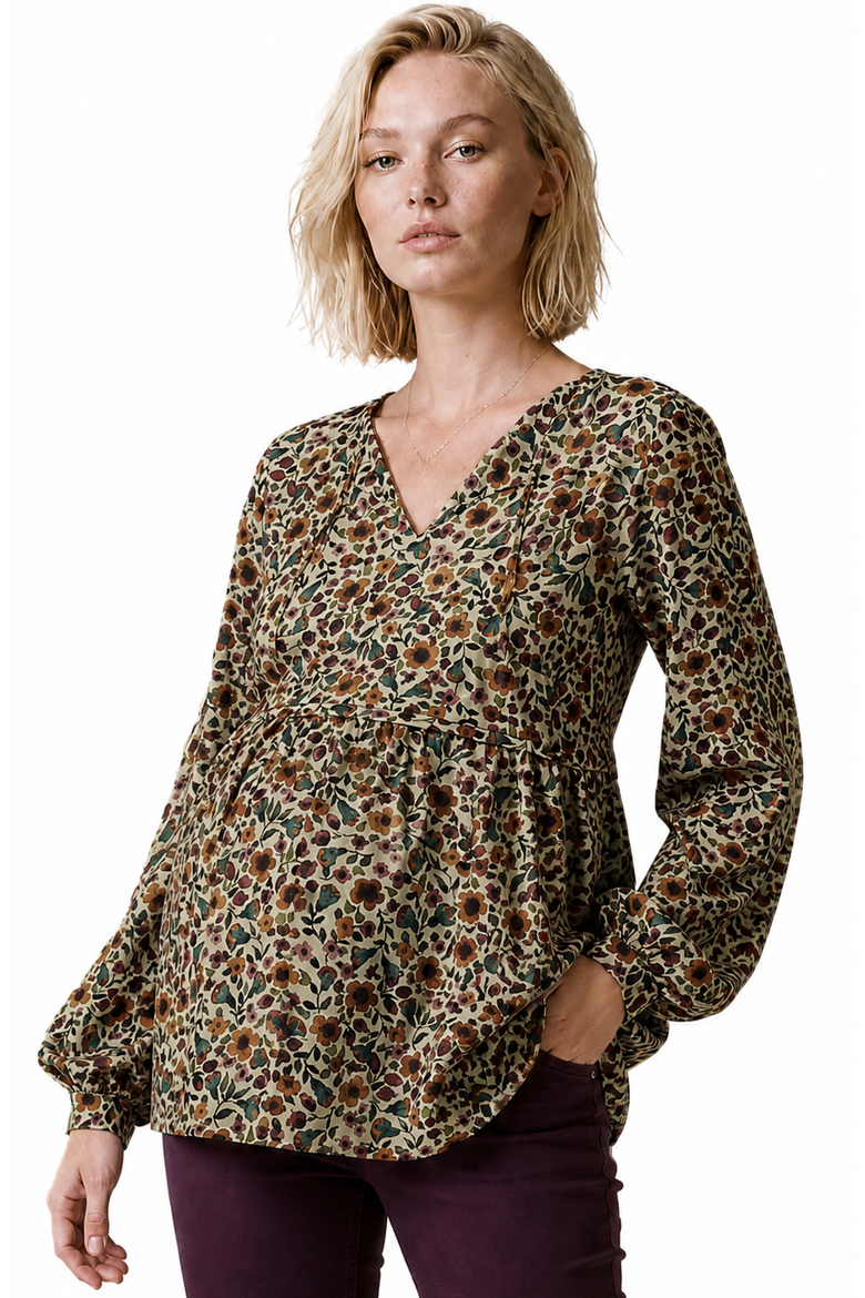 Maternity & Nursing blouse Tess, Alternate, color, Multicolor